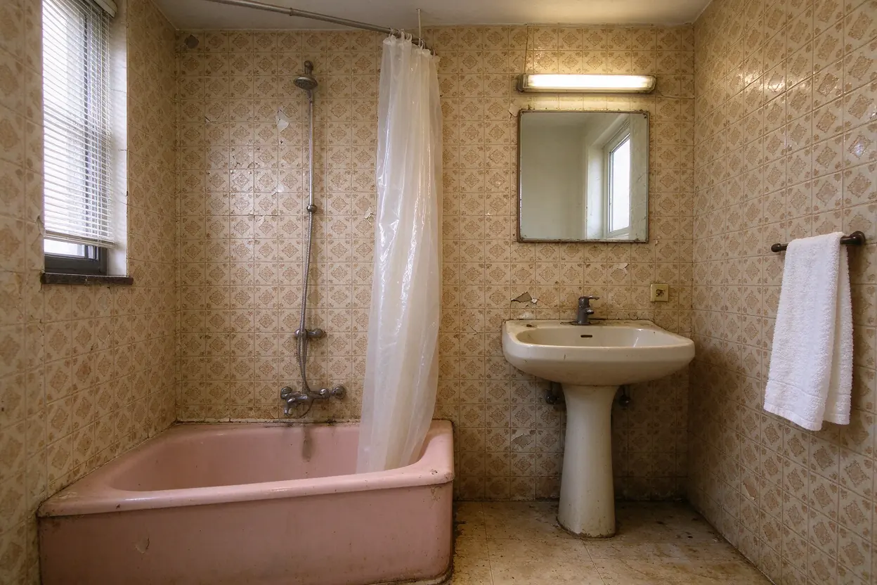 Baño en Huelin: estado antes de la reforma